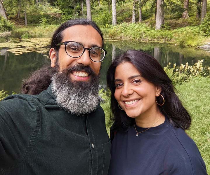 Indy and Roma Bansil = Holistic BodyMindSoul Therapists out in Nature